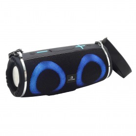 Dynabass - DBE30_BLACK10 - Noir - Enceinte Bluetooth LED - 10W - BT 5.3 - Sangle portable