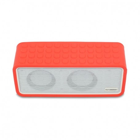 Dynabass - POWERSOUND RED - Enceinte Bluetooth stéréo - Powerbank 3000mAh - 6W - NFC - Silicone protecteur